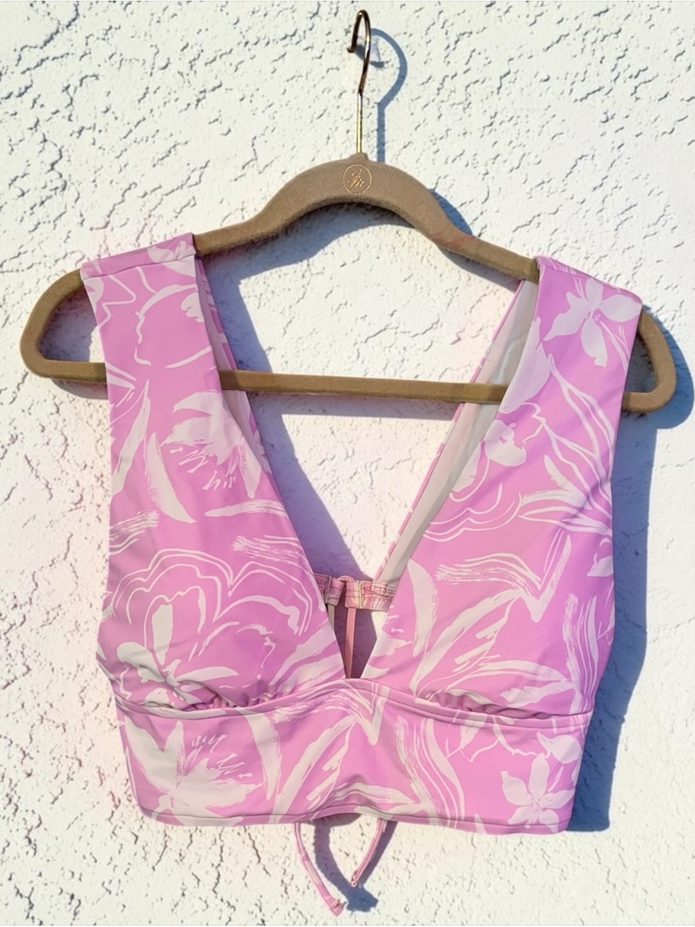 Decree Pink Floral Women’s Swim Top